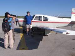 Belle with Capt Plane & crew 4-11-2011.JPG